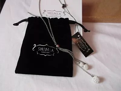 £5 • Buy Brand>new>genuine>shimla >white Fireball Crystal & Silver Chain Dangle Pendant 
